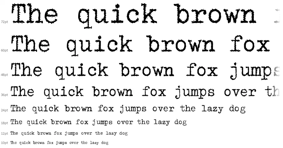 zai Triumph Typewriterfont waterfall