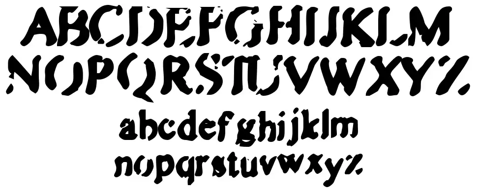 Zipplefont specimens